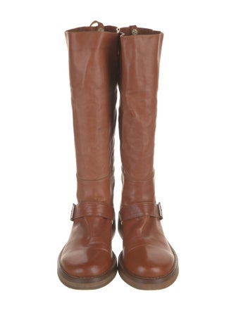 Ann Demeulemeester Leather Riding Boots