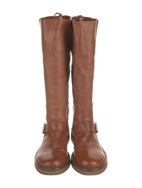 Ann Demeulemeester Leather Riding Boots