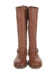 Ann Demeulemeester Leather Riding Boots