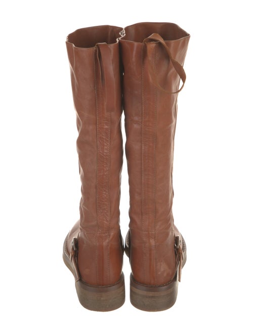 Ann Demeulemeester Leather Riding Boots