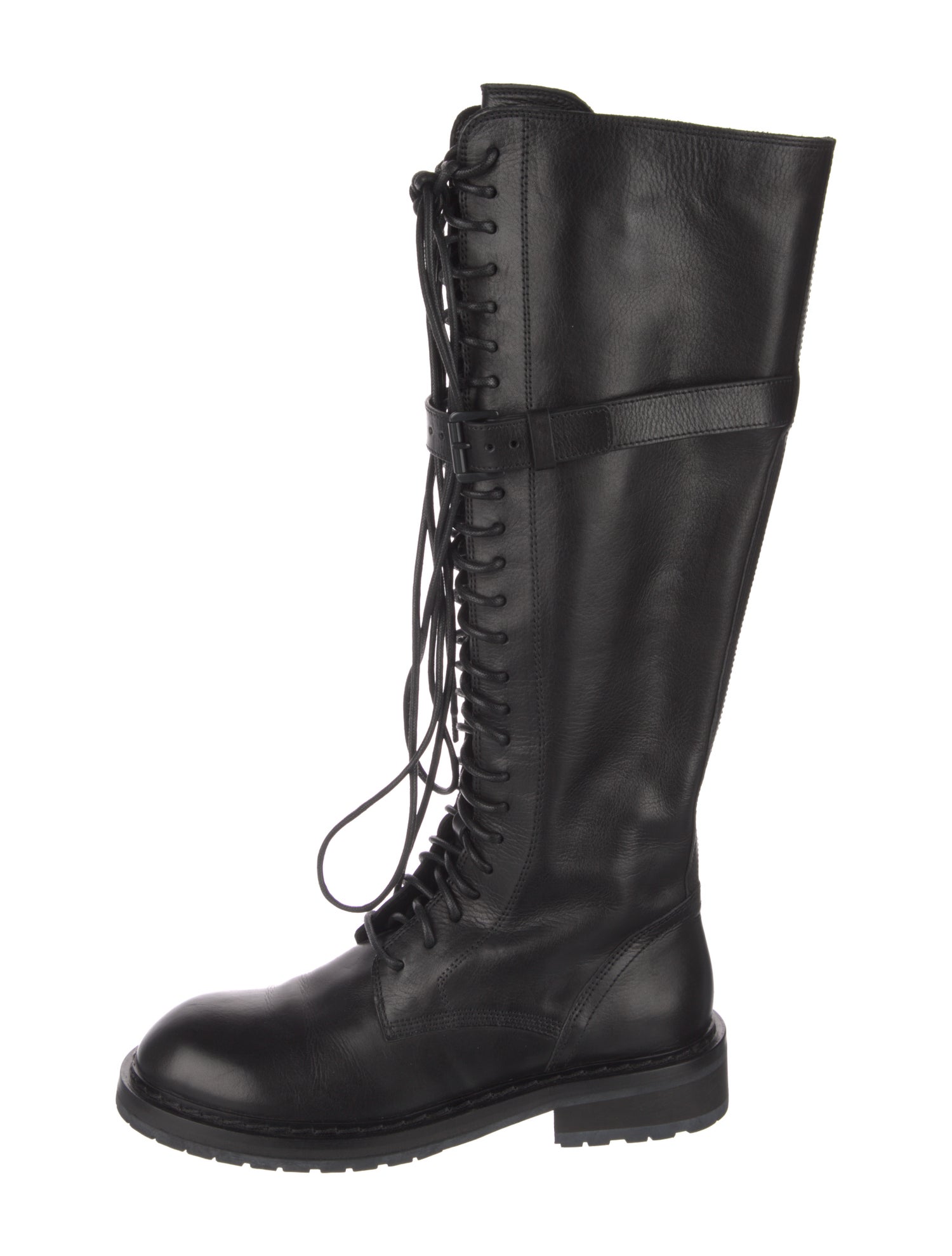 Ann Demeulemeester Leather Lace-Up Boots