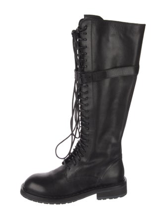Ann Demeulemeester Leather Lace-Up Boots