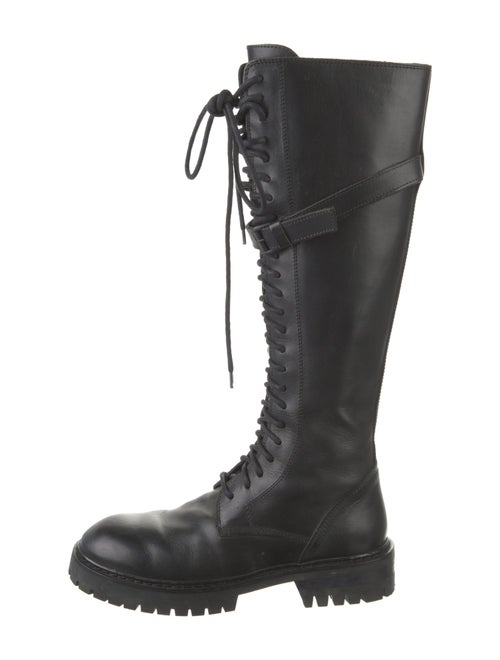 Ann Demeulemeester Leather Combat Boots