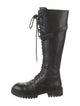 Ann Demeulemeester Leather Combat Boots