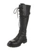 Ann Demeulemeester Leather Combat Boots