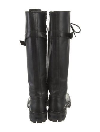 Ann Demeulemeester Leather Combat Boots