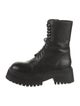 Ann Demeulemeester Leather Combat Boots