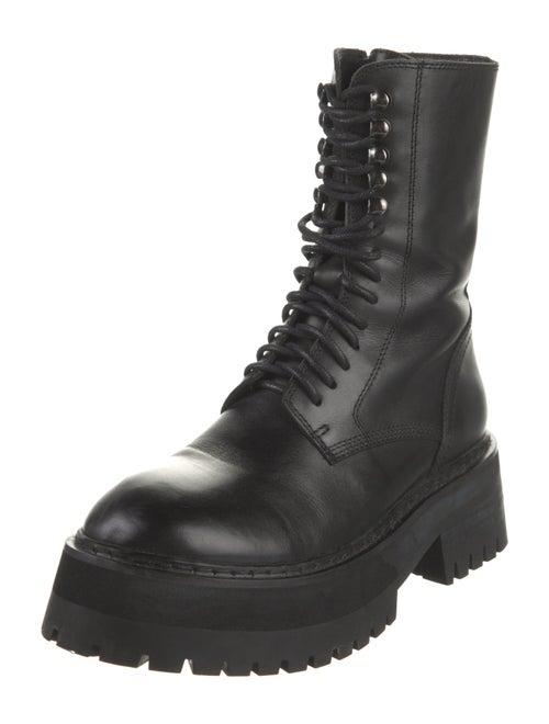 Ann Demeulemeester Leather Combat Boots