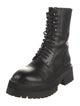 Ann Demeulemeester Leather Combat Boots