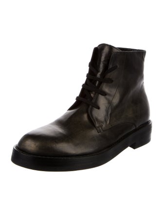 Ann Demeulemeester Leather Lace-Up Boots