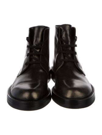 Ann Demeulemeester Leather Lace-Up Boots