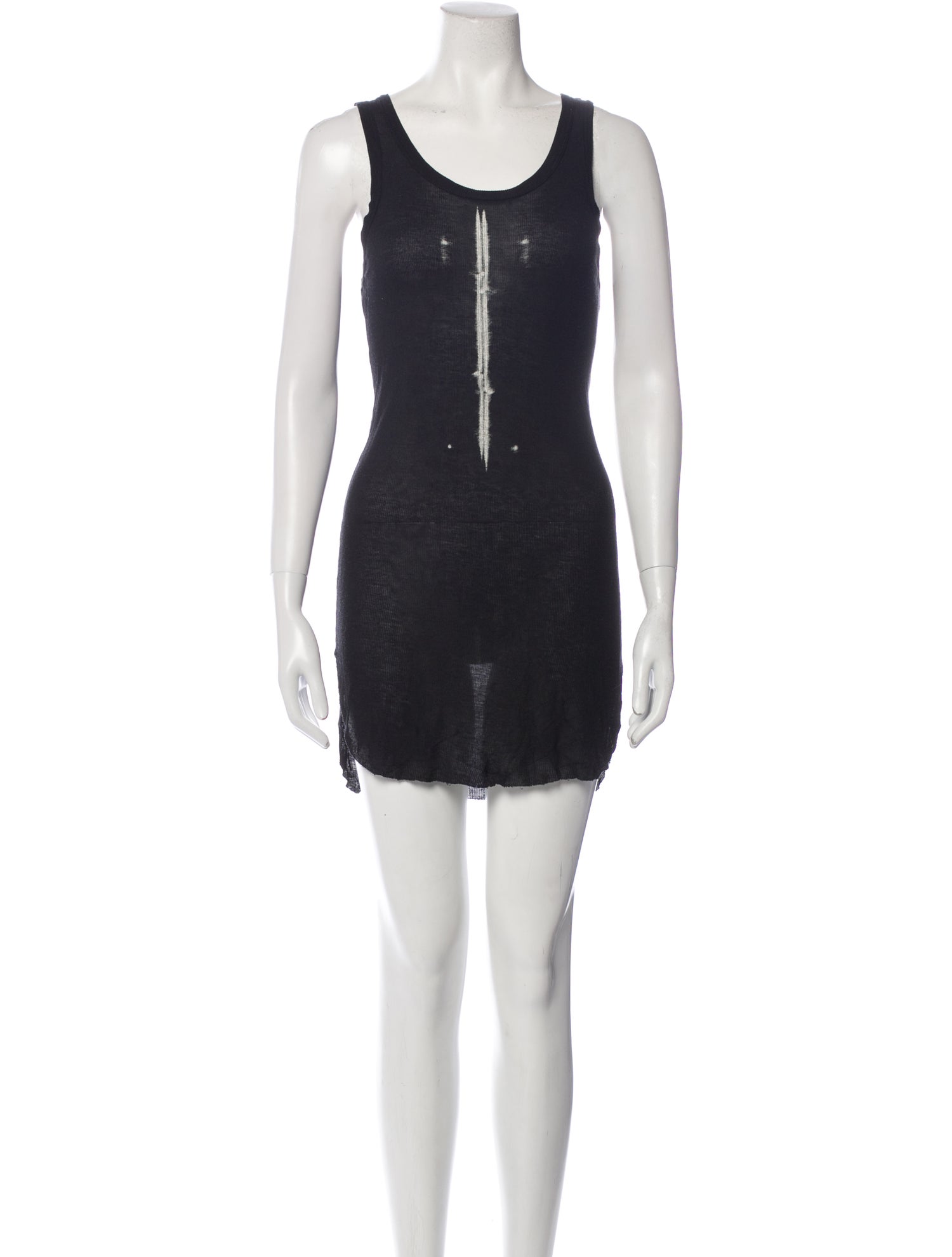 Ann Demeulemeester Scoop Neck Mini Dress