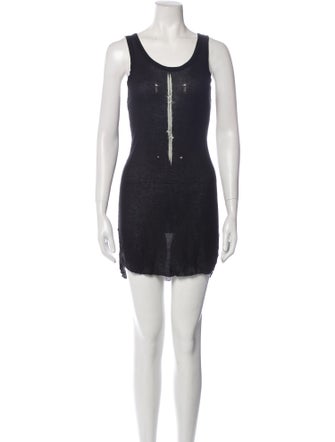 Ann Demeulemeester Scoop Neck Mini Dress