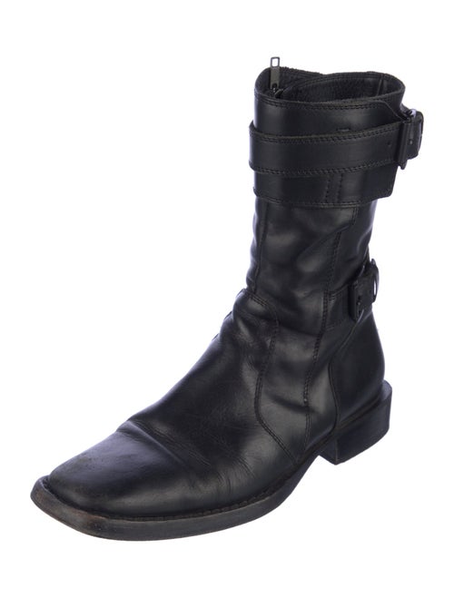 Ann Demeulemeester Leather Combat Boots