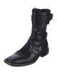 Ann Demeulemeester Leather Combat Boots