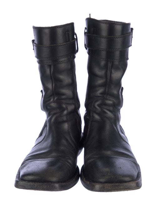 Ann Demeulemeester Leather Combat Boots