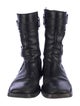 Ann Demeulemeester Leather Combat Boots