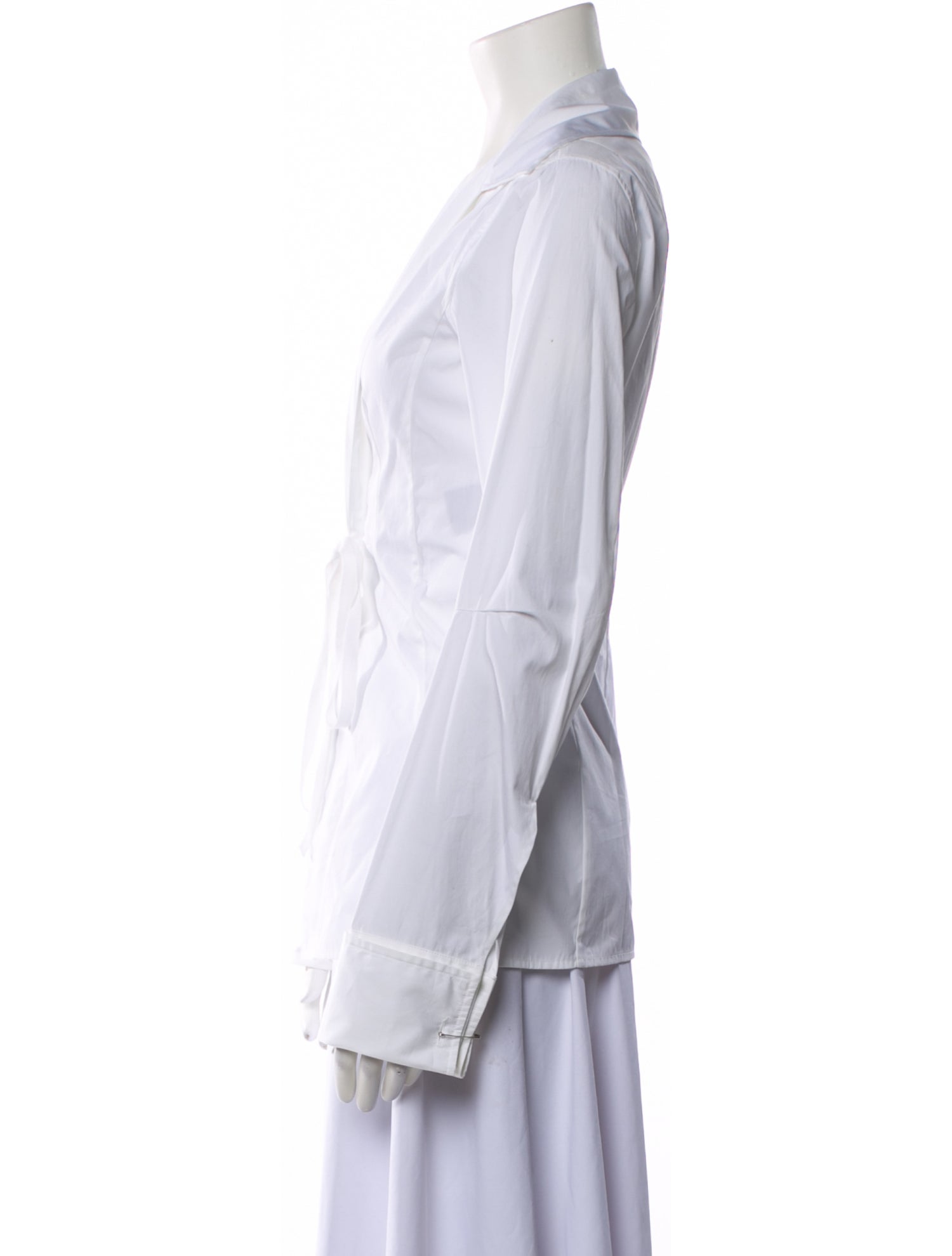 Ann Demeulemeester V-Neck Long Sleeve Button-Up Top