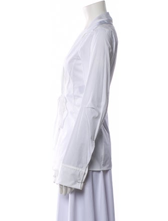 Ann Demeulemeester V-Neck Long Sleeve Button-Up Top