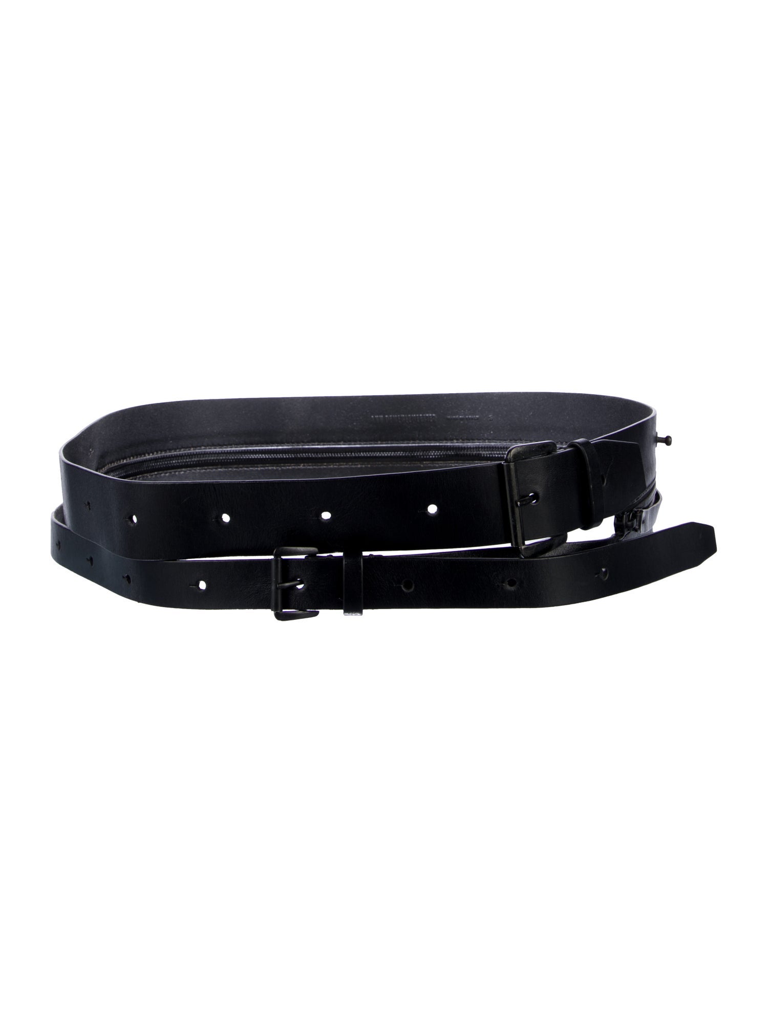 Ann Demeulemeester Wide Leather Waist Belt