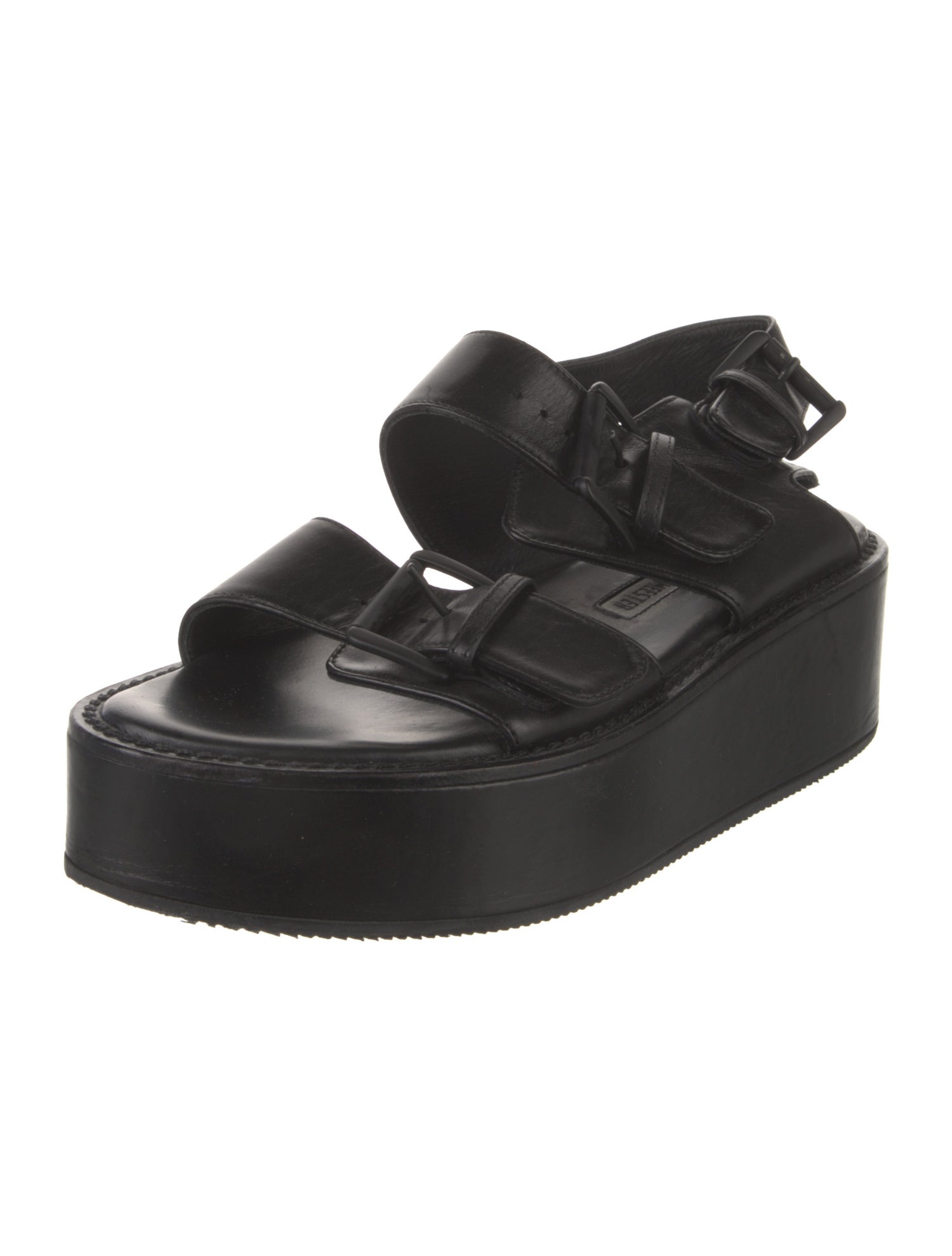 Ann Demeulemeester Leather Slingback Sandals