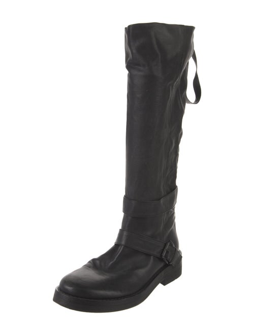Ann Demeulemeester Leather Lace-Up Boots