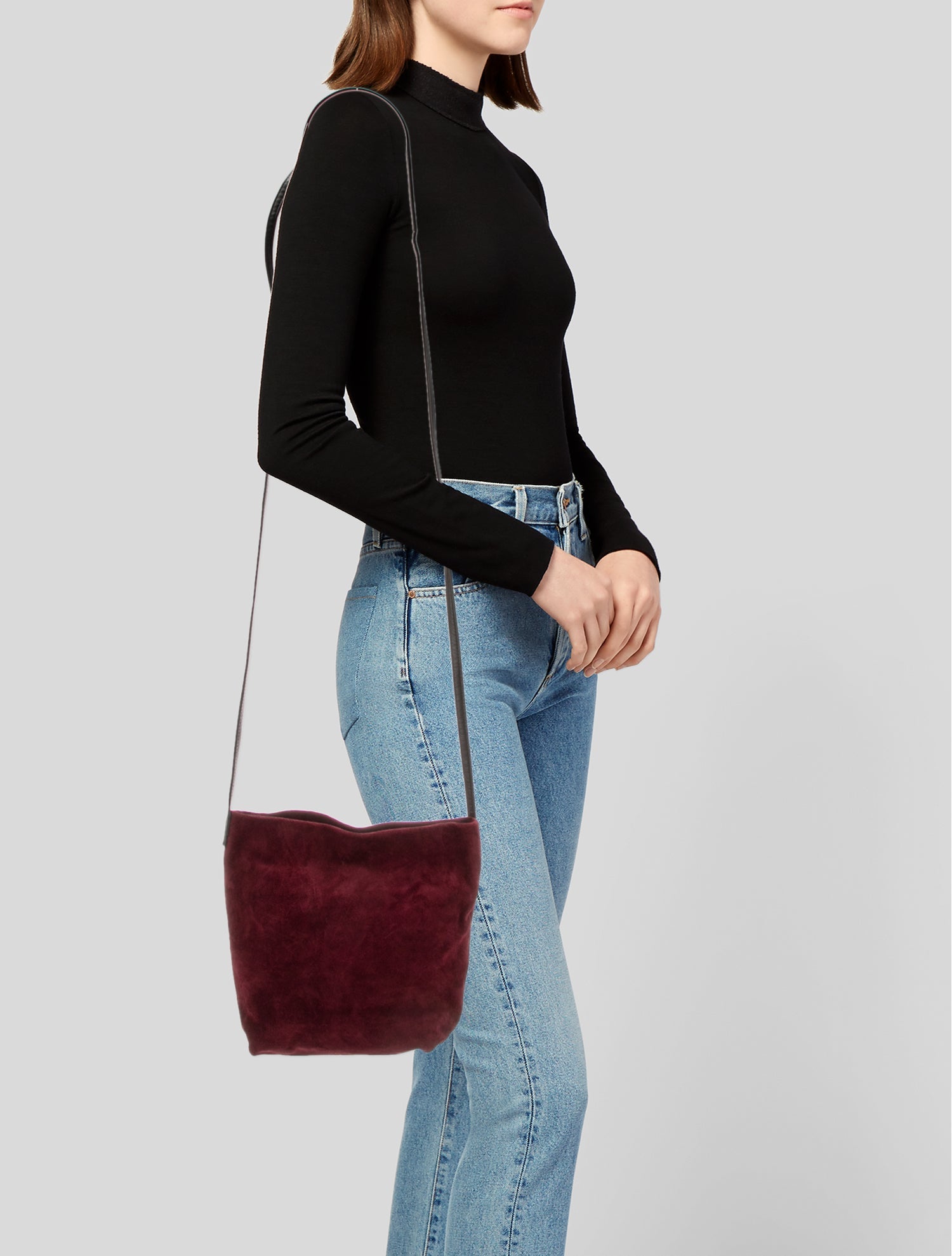 Ann Demeulemeester Suede Messenger Bag