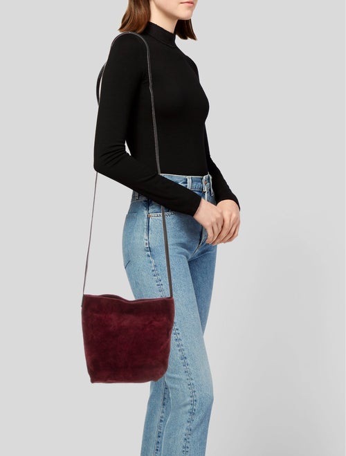 Ann Demeulemeester Suede Messenger Bag