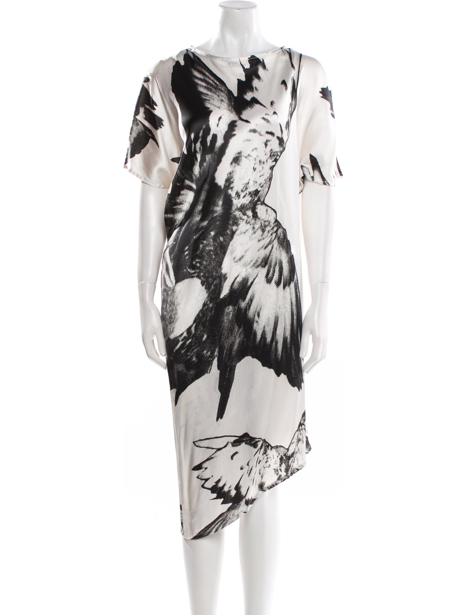 Ann Demeulemeester Silk Midi Length Dress