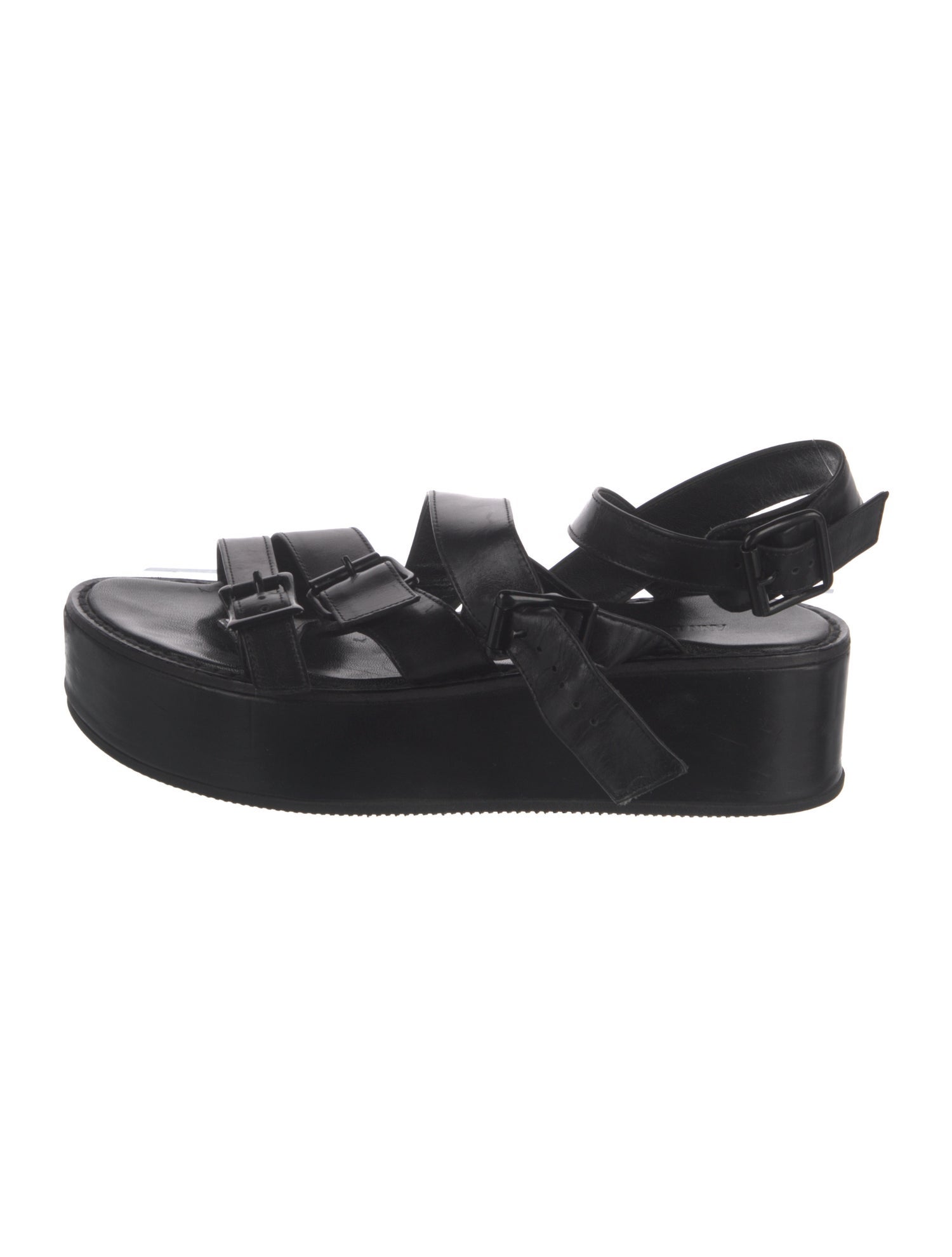 Ann Demeulemeester Leather Slingback Sandals