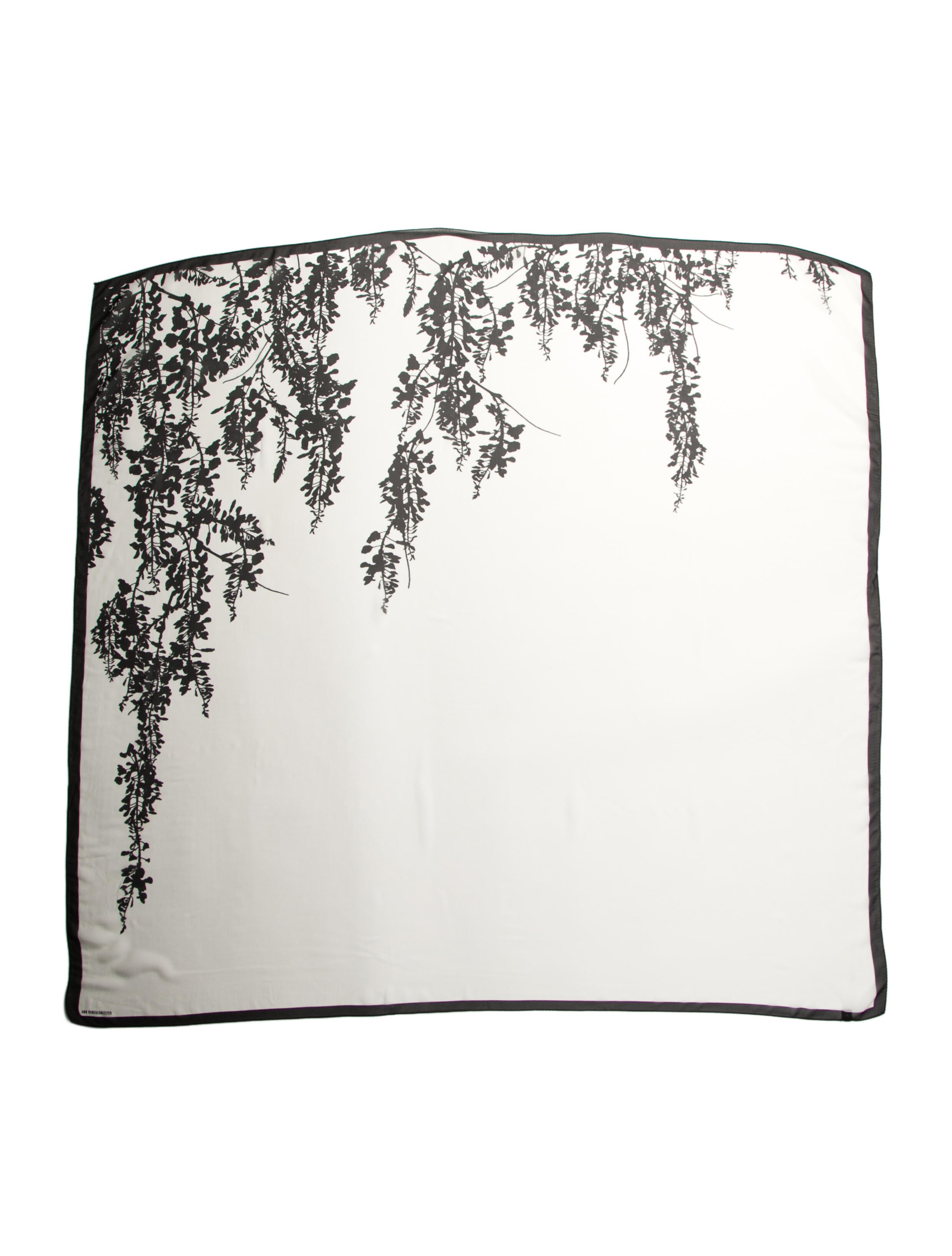 Ann Demeulemeester Silk Printed Scarf