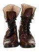 Ann Demeulemeester Leather Combat Boots