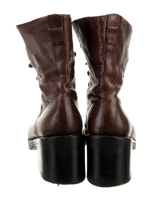 Ann Demeulemeester Leather Combat Boots