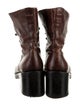 Ann Demeulemeester Leather Combat Boots