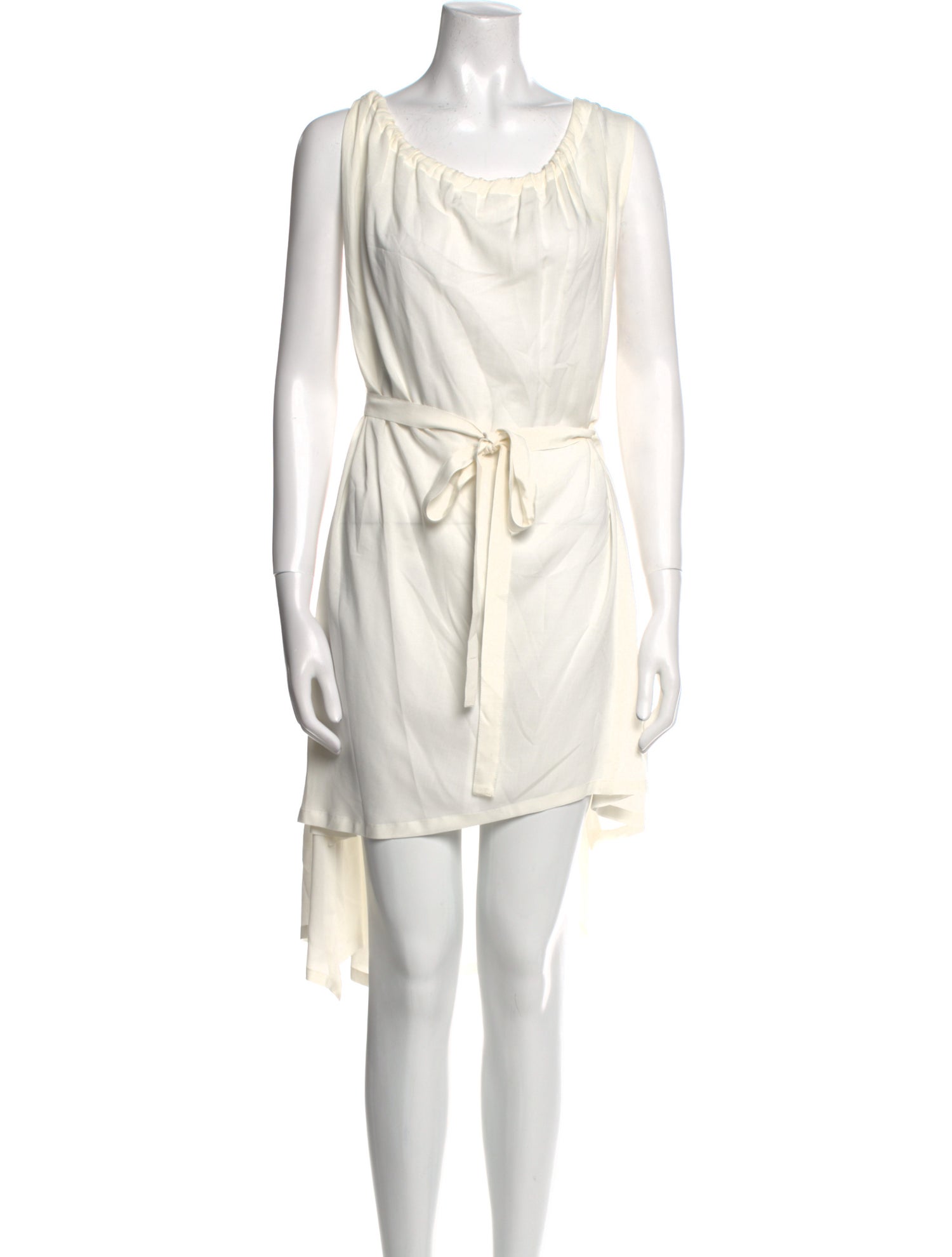 Ann Demeulemeester Scoop Neck Knee-Length Dress