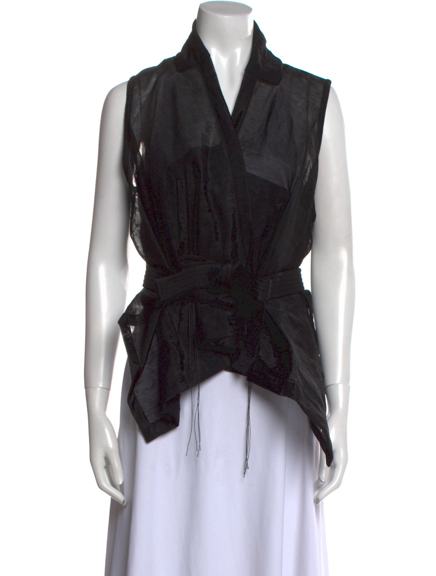 Ann Demeulemeester V-Neck Sleeveless Blouse