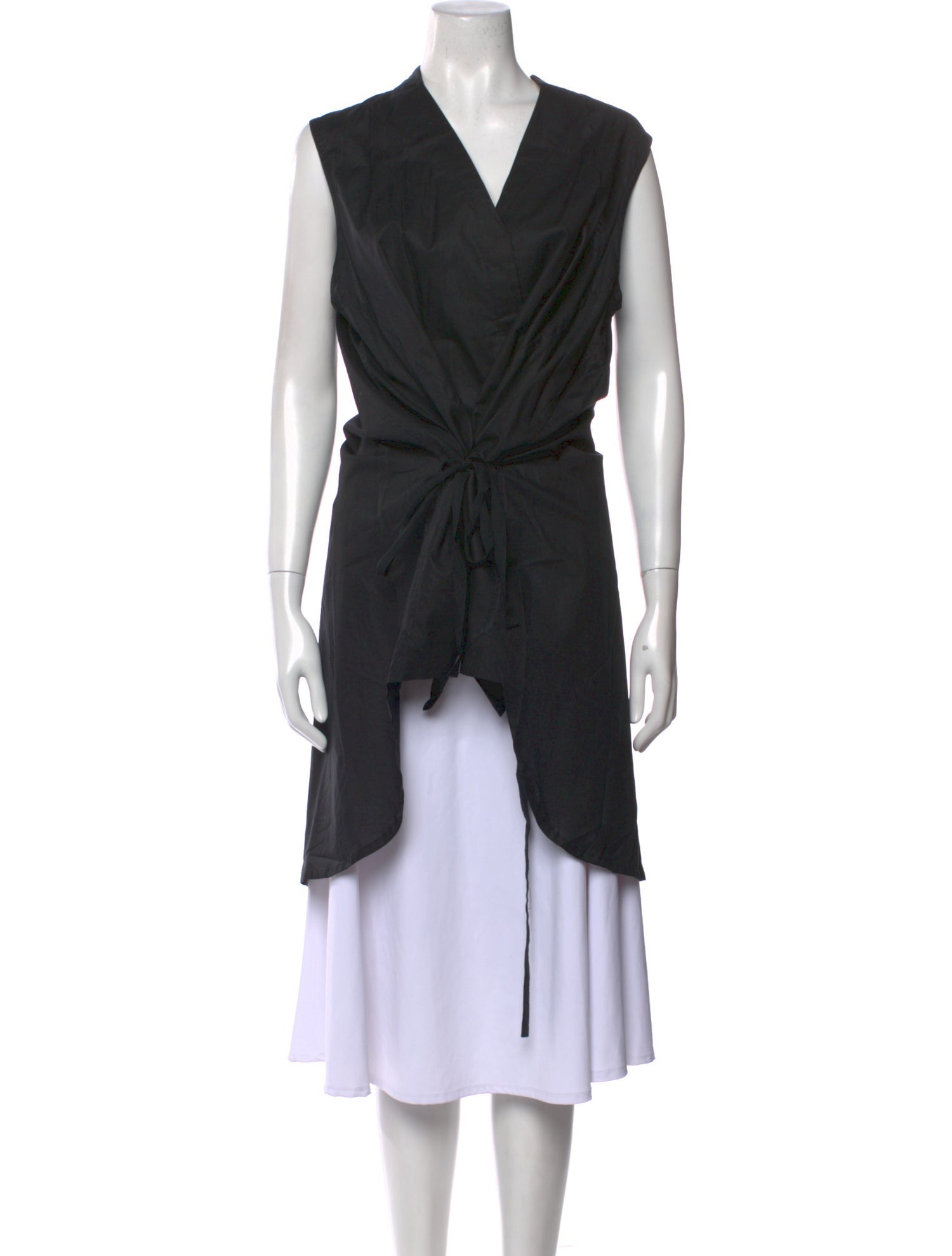 Ann Demeulemeester V-Neck Sleeveless Tunic