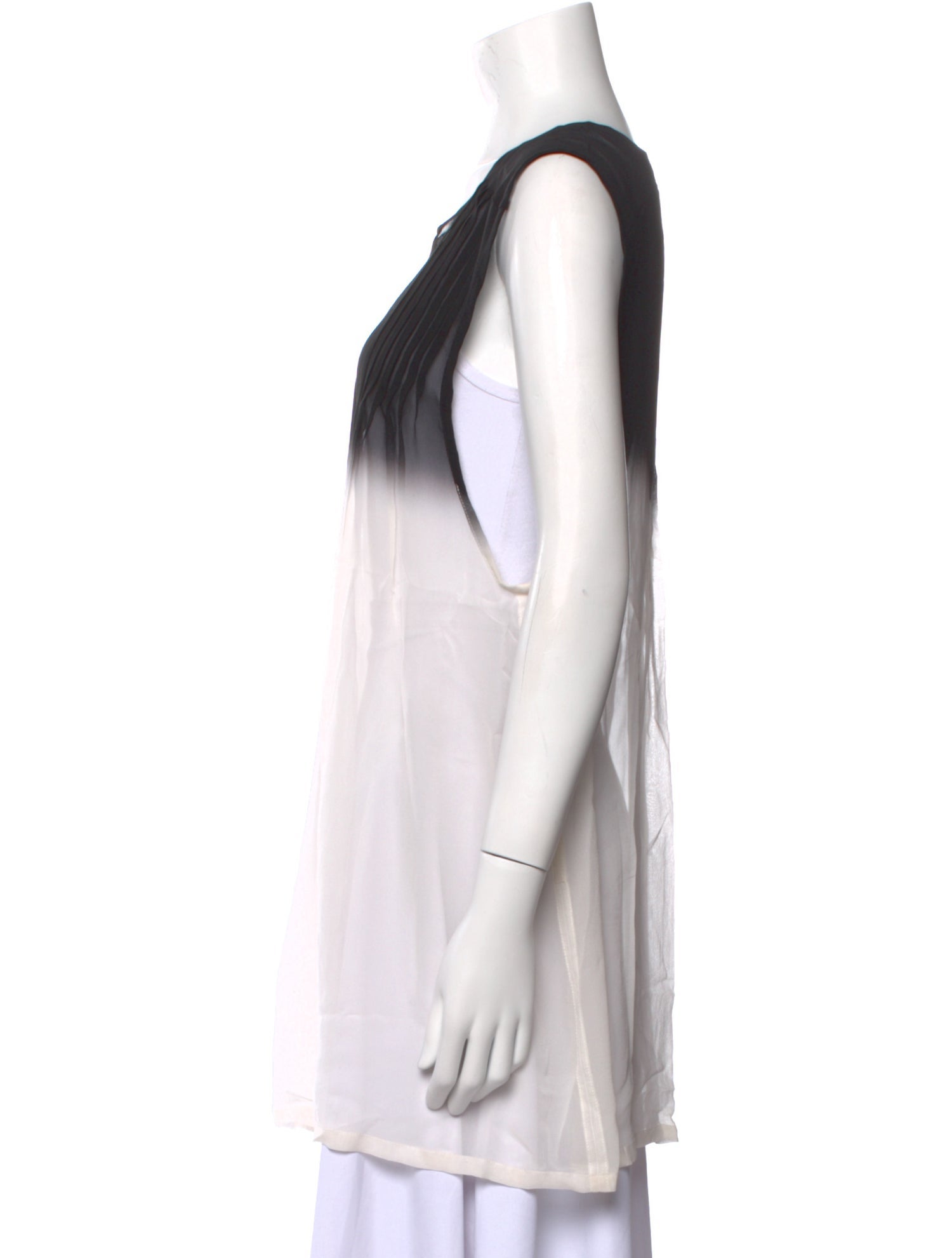 Ann Demeulemeester Silk Scoop Neck Tunic