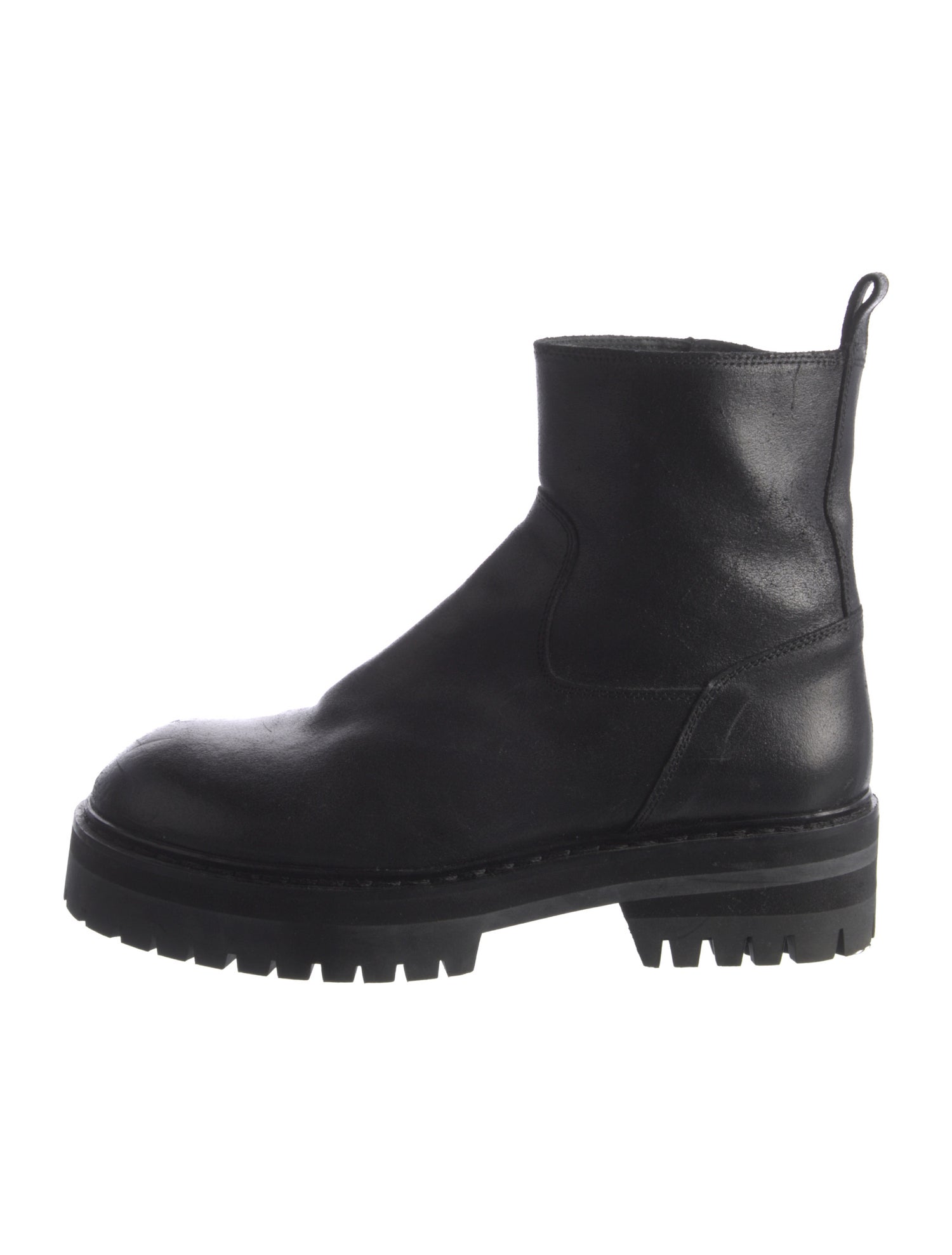Ann Demeulemeester Leather Combat Boots