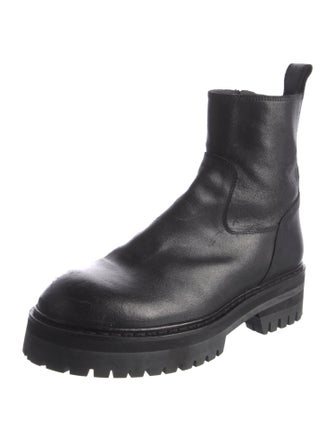 Ann Demeulemeester Leather Combat Boots