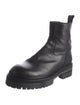 Ann Demeulemeester Leather Combat Boots