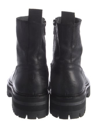 Ann Demeulemeester Leather Combat Boots