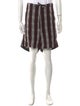 Ann Demeulemeester Striped Flat Front Shorts