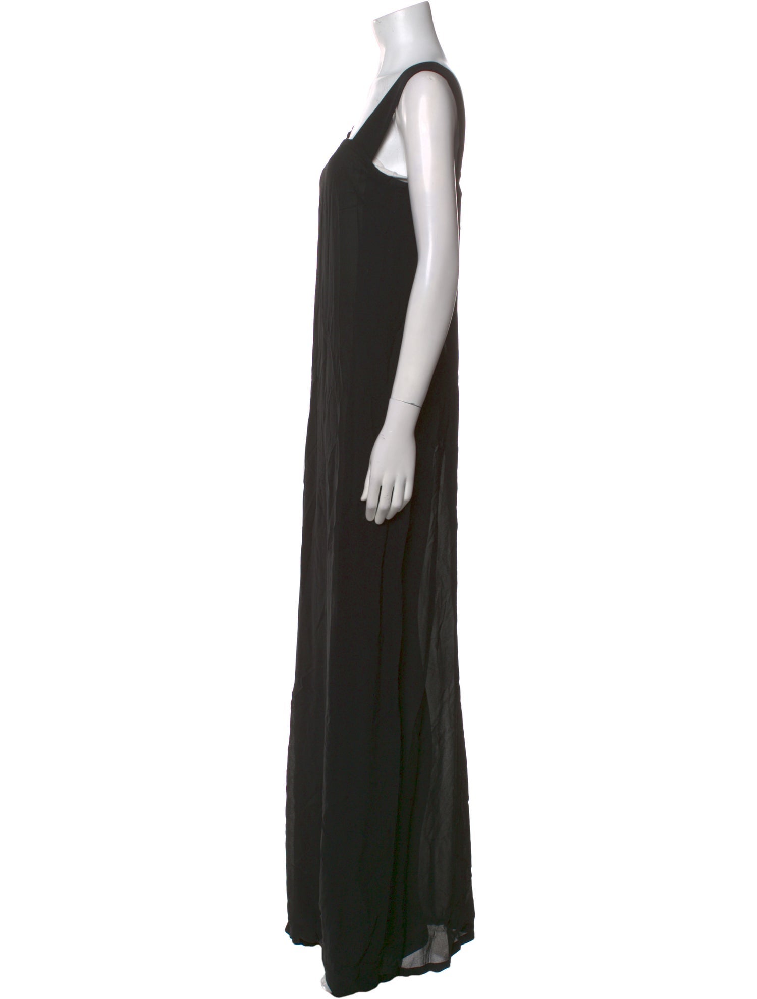 Ann Demeulemeester Square Neckline Long Dress