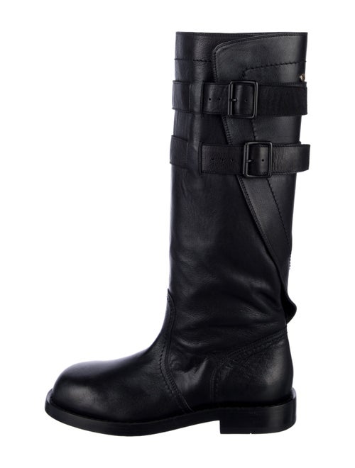 Ann Demeulemeester Leather Riding Boots