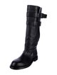 Ann Demeulemeester Leather Riding Boots