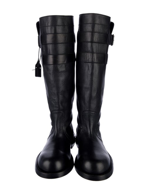 Ann Demeulemeester Leather Riding Boots