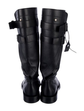 Ann Demeulemeester Leather Riding Boots