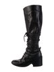 Ann Demeulemeester Leather Combat Boots