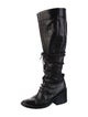 Ann Demeulemeester Leather Combat Boots